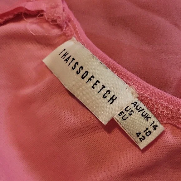 Elegant Pink Ruched Dress - Picture 5 of 7